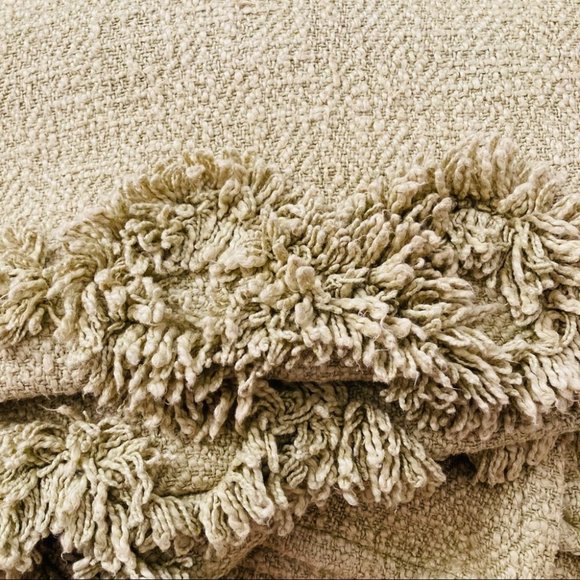 Urban Outfitters Rosie Tufted Throw Blanket In Green - Picture 8 of 11